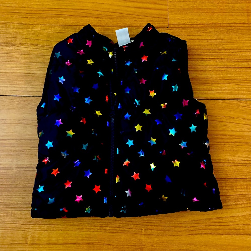 Toddler girls size  3T vest star patterned Brand Healthtex blue in color